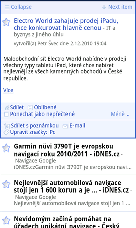 Google-Reader náhled