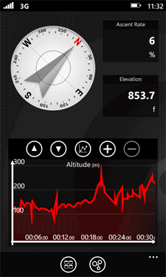 GPS Tuner OutDoor navigace pro WP7 náhled