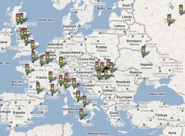 Google Maps Navigation - pokrytí Evropy