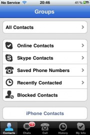 Skype pro iPhone