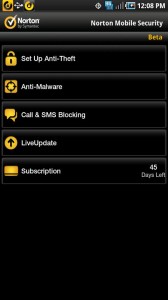 Norton Mobile Security pro Android OS slibuje ochránit naši bezpečnost