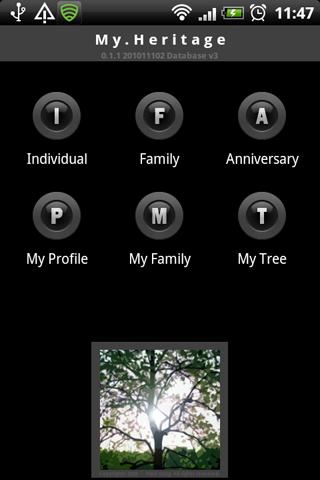 Android aplikace My Heritage