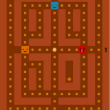 Mobilní hra Pac Maze – hranatý pacman