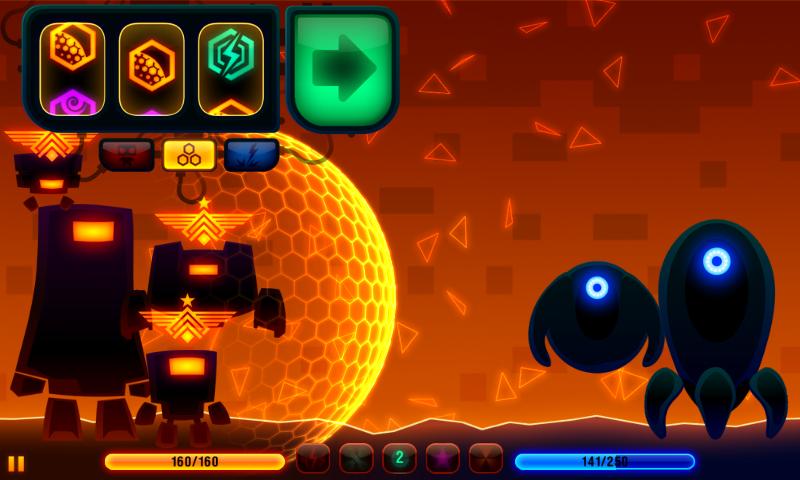 Android hra Robotek