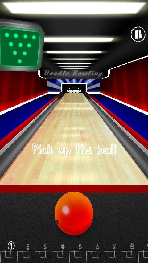Android hra Doodle Bowling