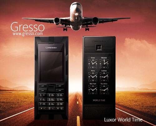 Gresso Luxor telefon s funkci světového času Gresso