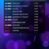 Android aplikace NaVlak – Nádražní tabule