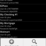 Android aplikace Password Box – Všechna hesla pod zámkem