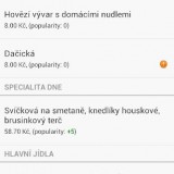 Android aplikace Menzy ČVUT – Menzy ČVUT pod palcem