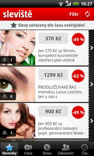 Android aplikace Slevište – Slevové El Dorado