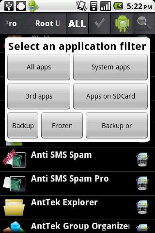 Android aplikace Root Uninstaller Pro – Král deinstalací