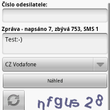 Android aplikace CZ SMS – SMS zdarma přes řadu bran